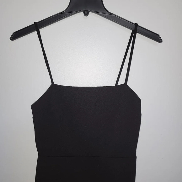 Express women's spaghetti straps mini black dress size 6 90 Y2K - Picture 7 of 8